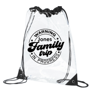 family trip drawstring bag